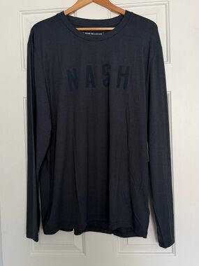 Nash Collection Men's Long Sleeve Crew Neck Shirt - Blue size 2XL Nashville
